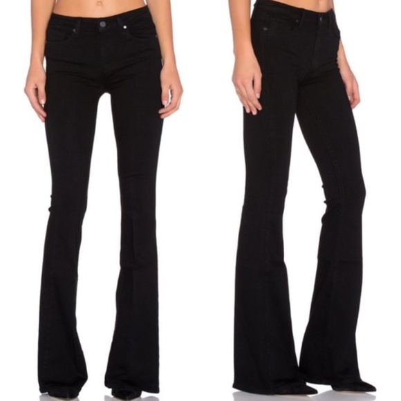 Paige Black Boot Cut Jeans - Picture 1 of 8